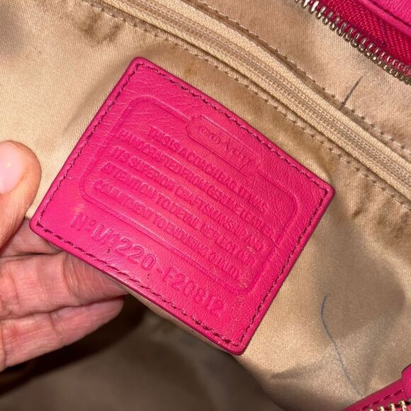 Coach Purse Handbag Leather Pocketbook Alexandria Chain Shoulder Bag - Picture 16 of 16